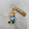 Creative scooter, little pig and little bear animal style soft rubber keychain, cartoon animal style skateboard 3D figurine pendant Specification image
